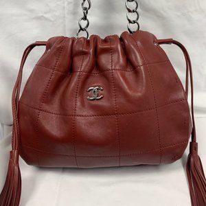 Chanel Square Quilt Tassel Bag